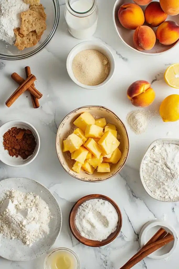 Homemade peach dessert cookies inspired by classic cobbler.