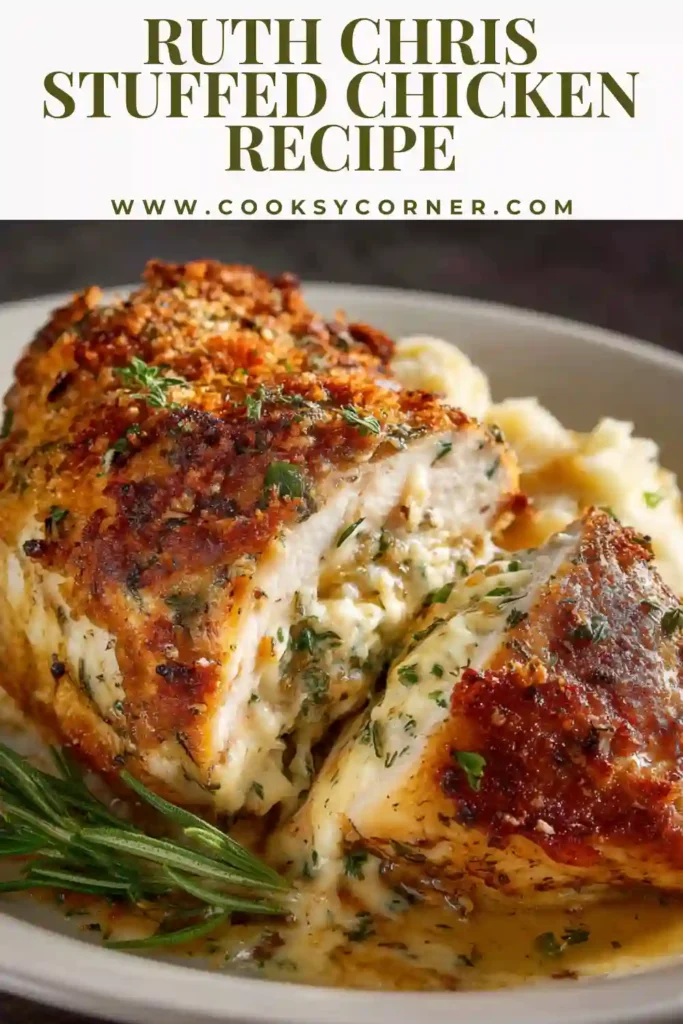 Cream cheese stuffed chicken baked until golden and juicy.