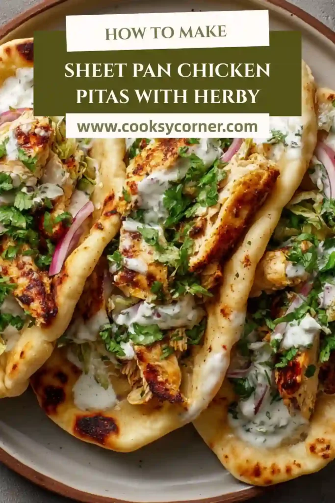 Roasted chicken and vegetables arranged in pita bread with lettuce and sauce.