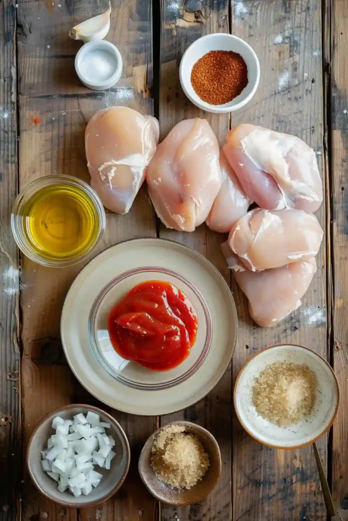 BBQ chicken sandwich with slow cooker shredded chicken and soft bread.