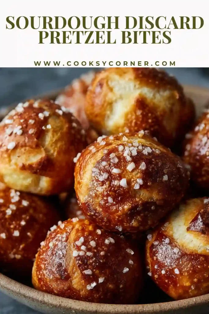 Homemade pretzel bites with soft interior and chewy crust.