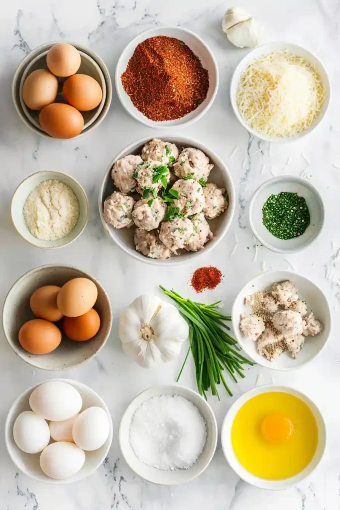 Freshly baked turkey meatballs served in a bowl with pasta sauce and herbs for a comforting homemade dinner.