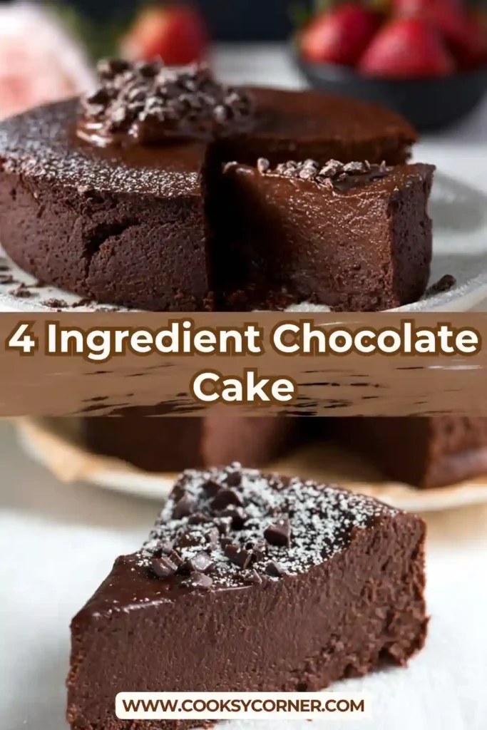 Close-up of a soft banana chocolate cake slice showing its dense and fudgy interior.