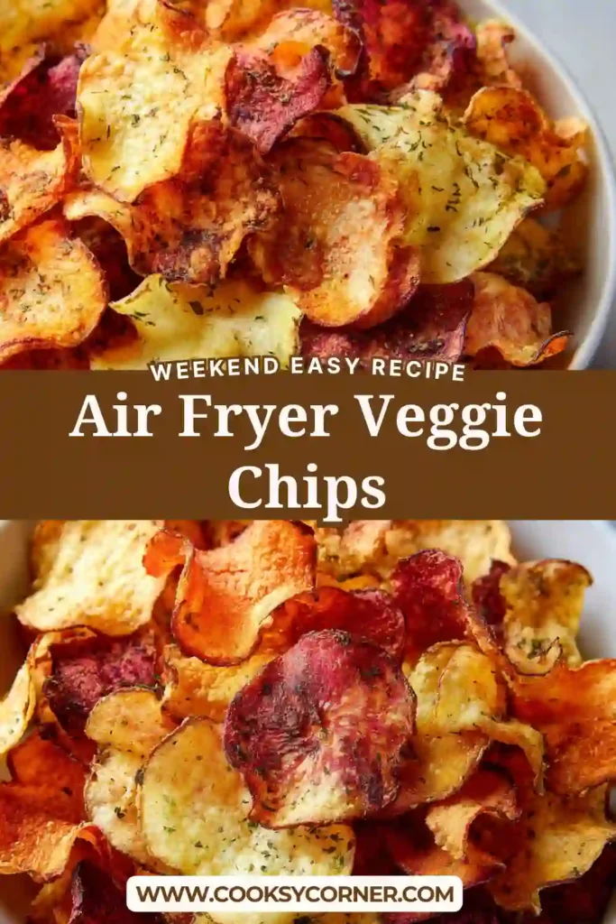 Homemade vegetable chips with vibrant colors and crispy texture.