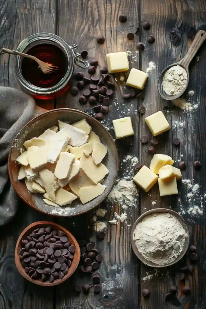 Freshly baked almond flour cookies with golden edges on a baking tray, soft and chewy texture visible.