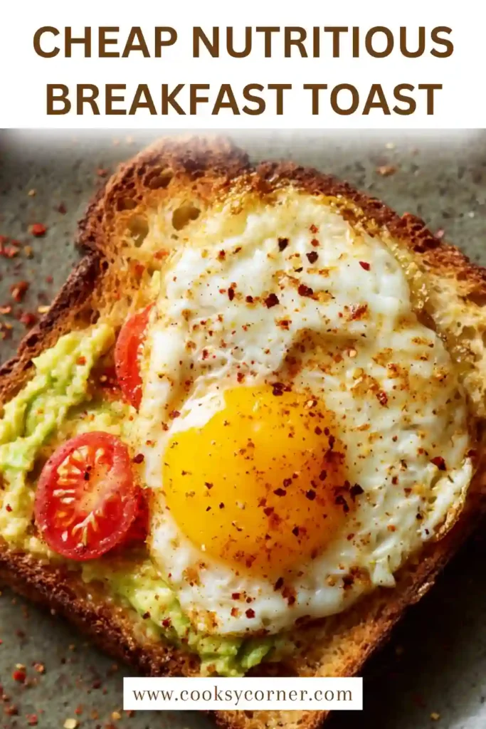Quick breakfast toast with avocado and white beans spread, served fresh on a plate.