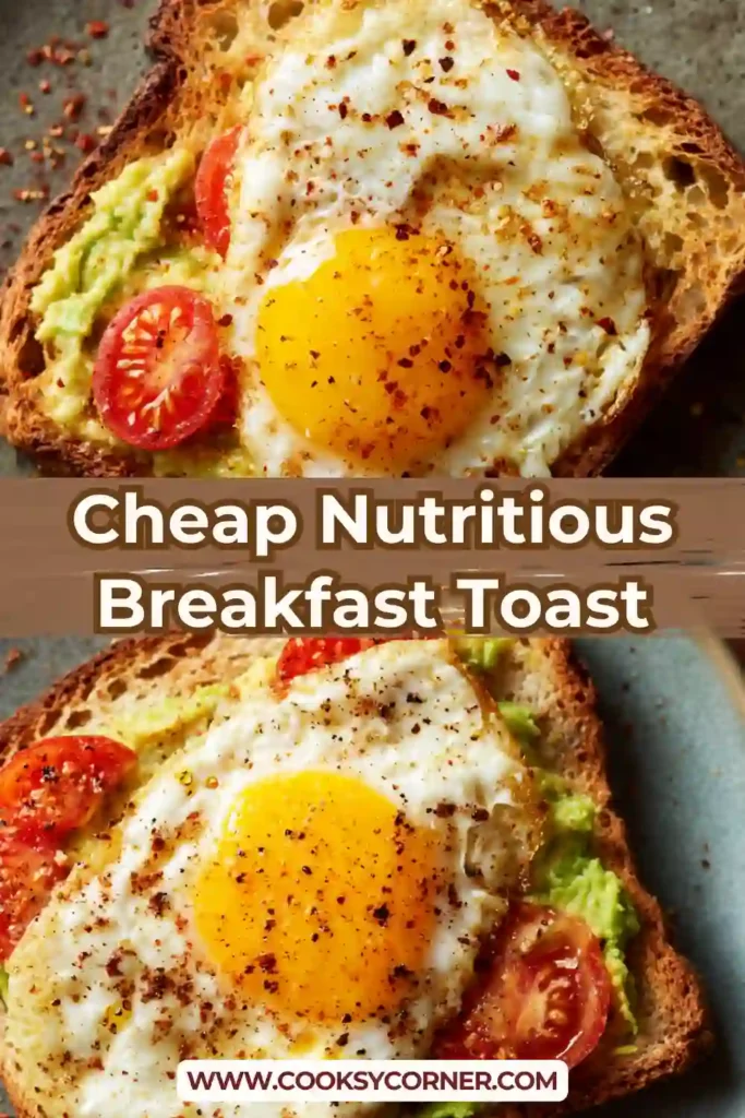 Healthy avocado bean toast on whole wheat bread with fresh toppings and a creamy texture.