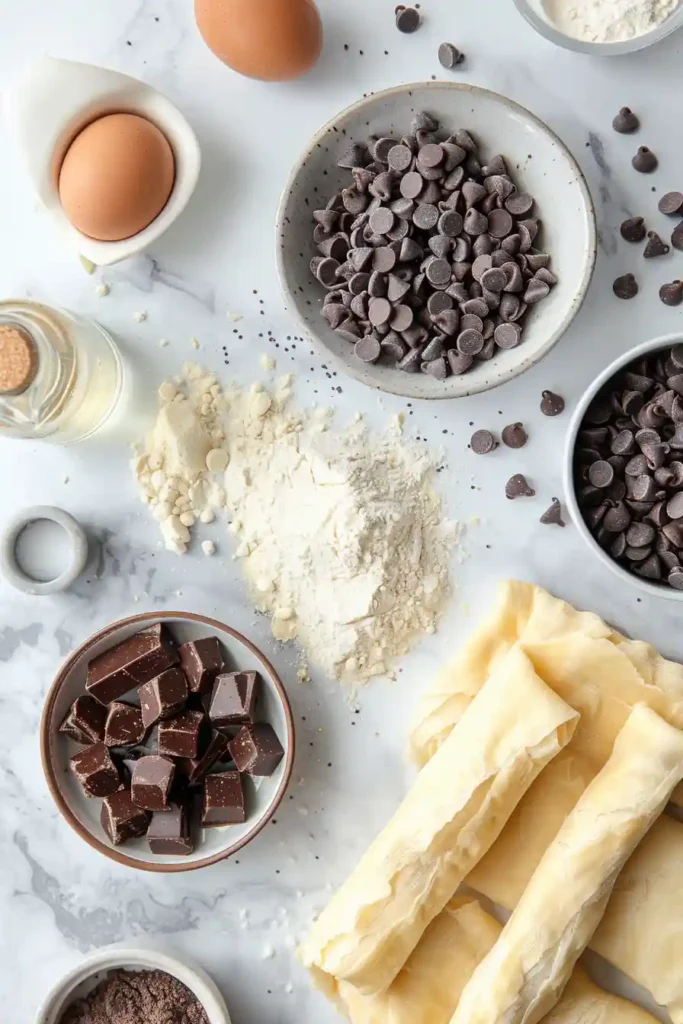 Golden baked danish with creamy filling and chocolate topping.