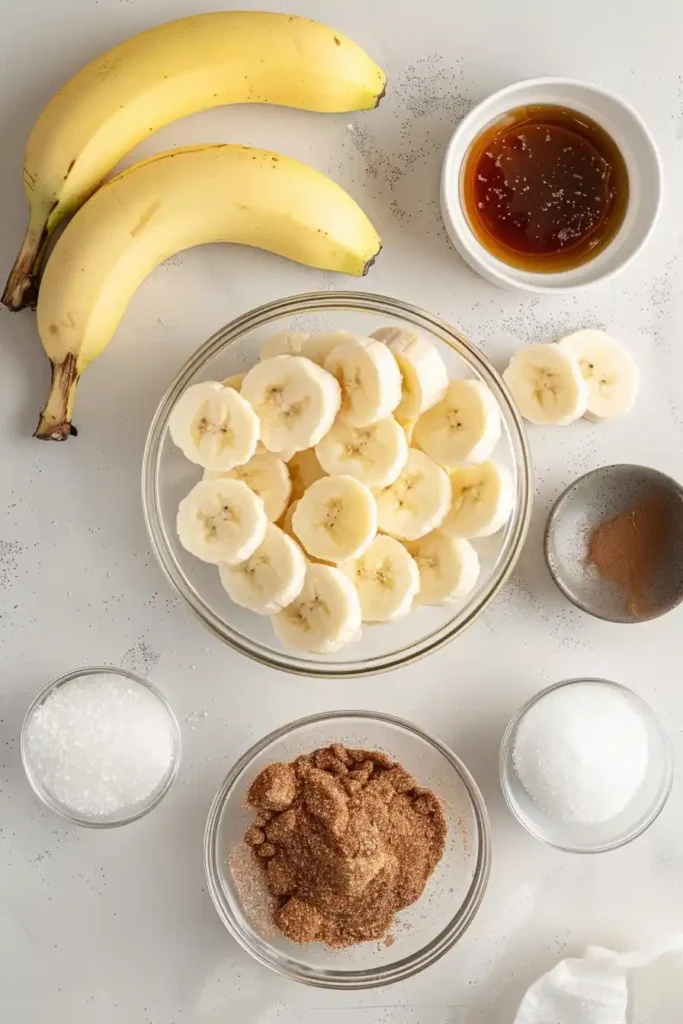 Healthy banana chips snack with cinnamon and sugar coating in a serving bowl.