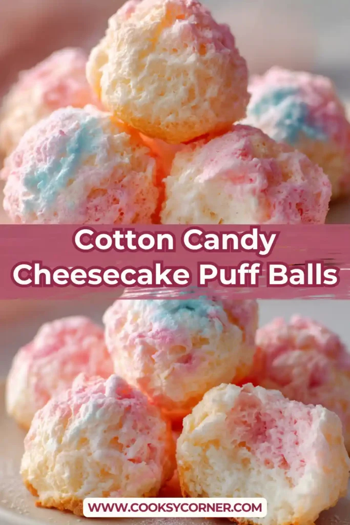 Close-up of fluffy dessert bites with soft filling and crispy shell.