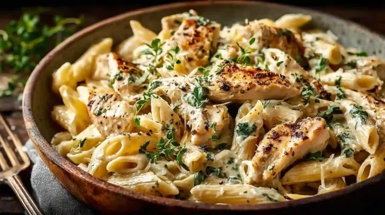 Creamy Garlic Chicken Pasta