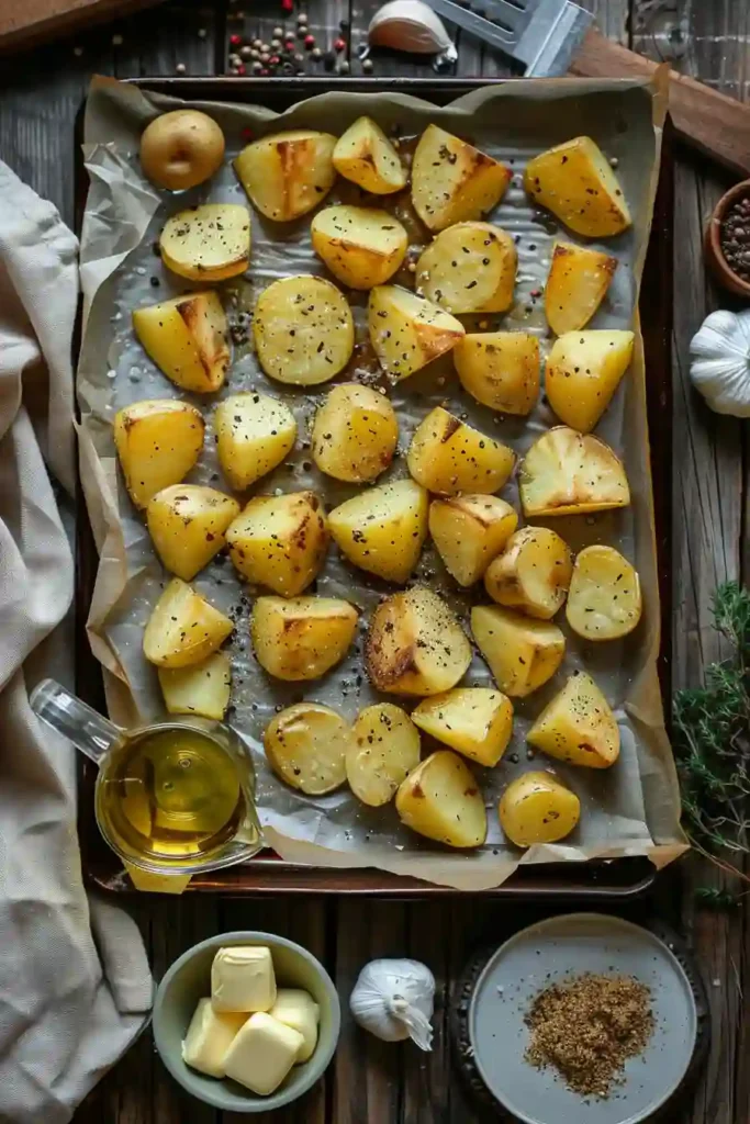 Homemade baked potato bites served hot and golden.