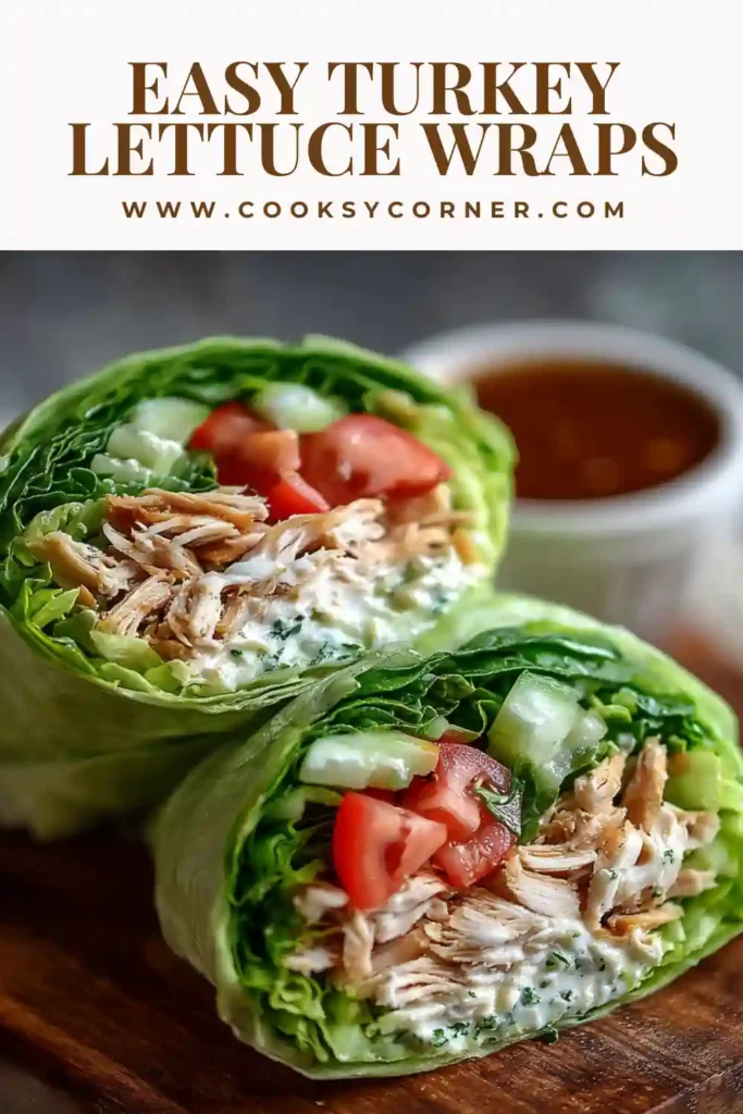 Close-up of healthy turkey lettuce wraps with chipotle mayo and fresh vegetables on parchment paper.