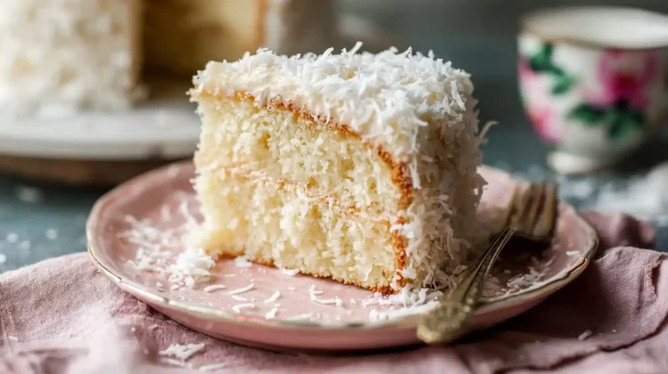 Fluffy Moist Coconut Cake
