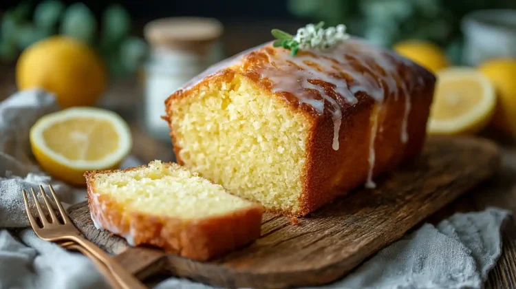 Glazed Sourdough Lemon Cake Recipe