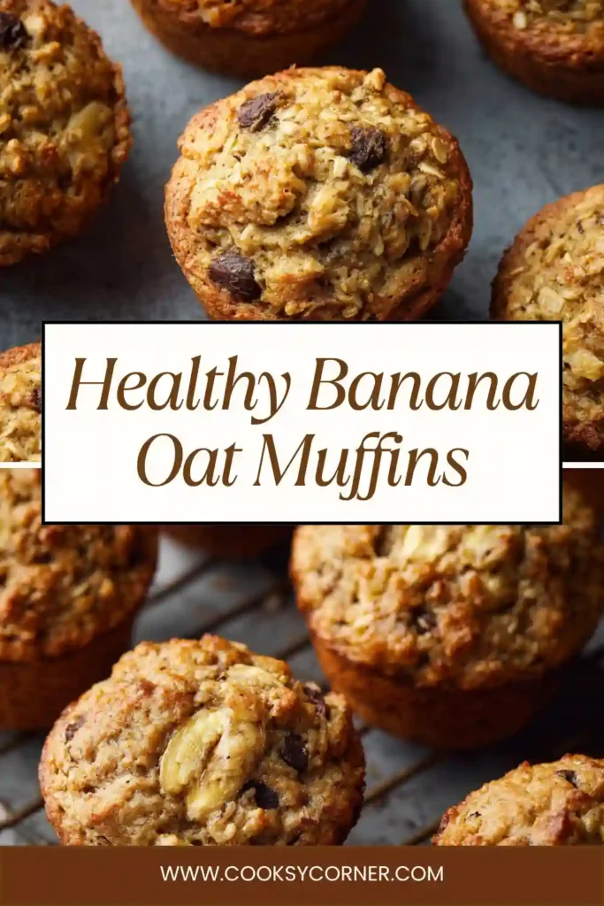 Gluten-free banana oat muffins fresh out of the oven.