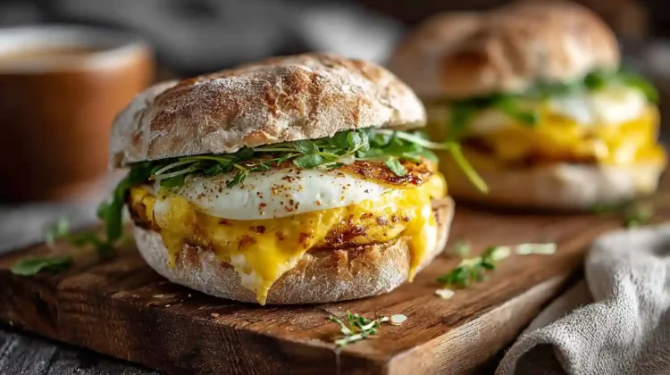 High Protein Breakfast Sandwiches
