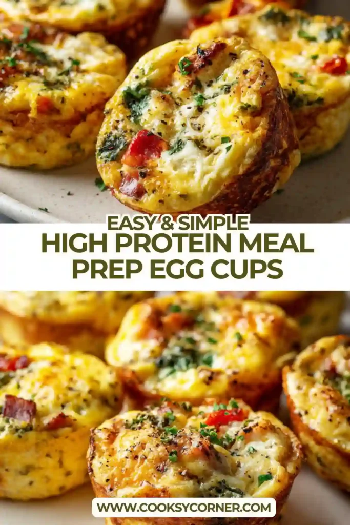 Close-up of healthy egg muffins filled with vegetables and beef sausage, showing a soft and moist texture.