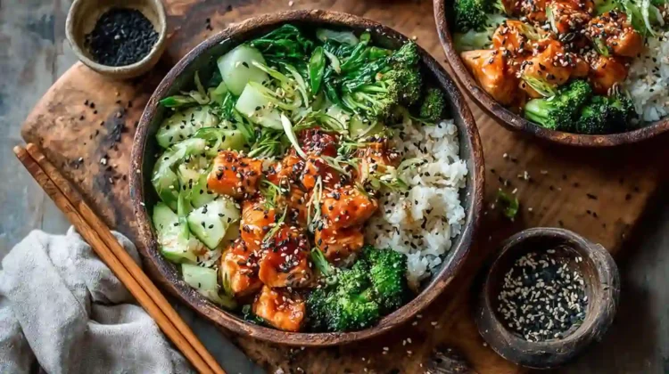 Honey Sriracha Chicken Meal Prep Bowls