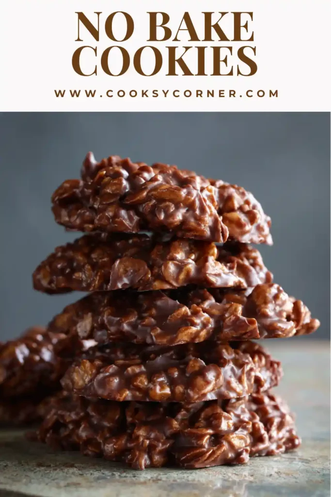 Chewy chocolate oatmeal cookies with a glossy finish.