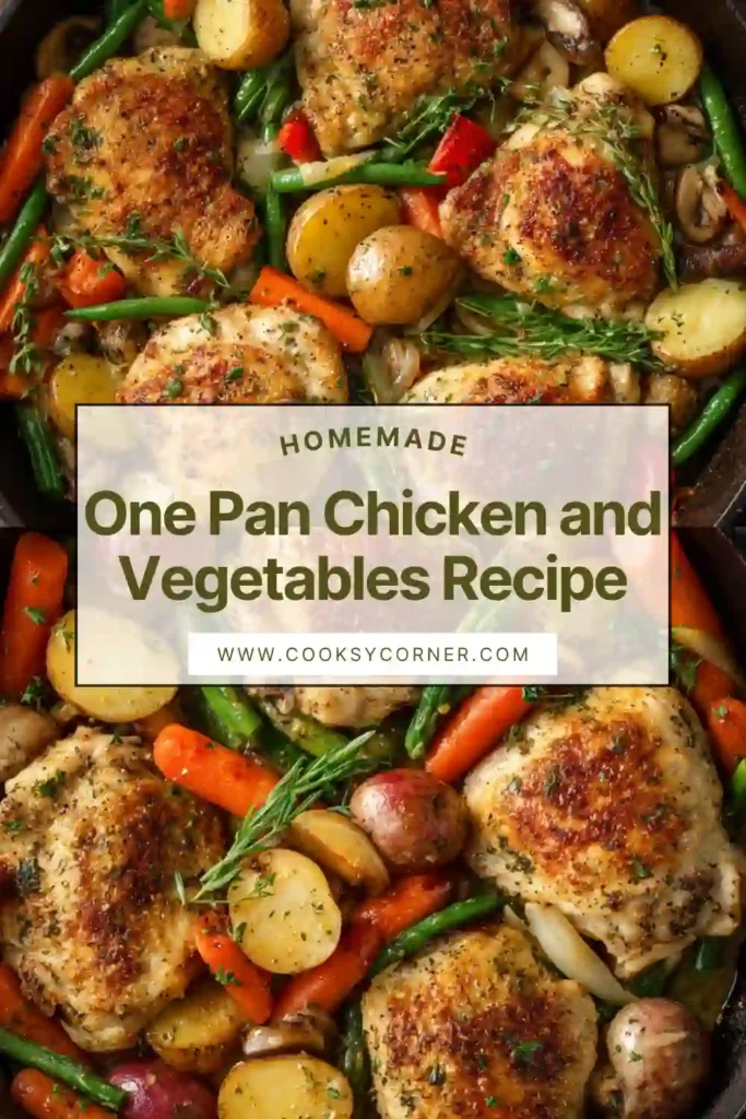 Golden baked ranch chicken with roasted vegetables arranged on a sheet pan, showing crispy texture and vibrant colors.