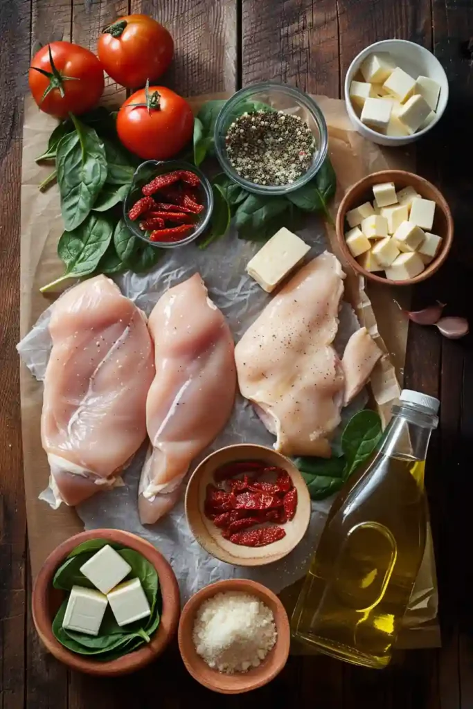 One-pan chicken and spinach dish with creamy texture and vibrant greens.