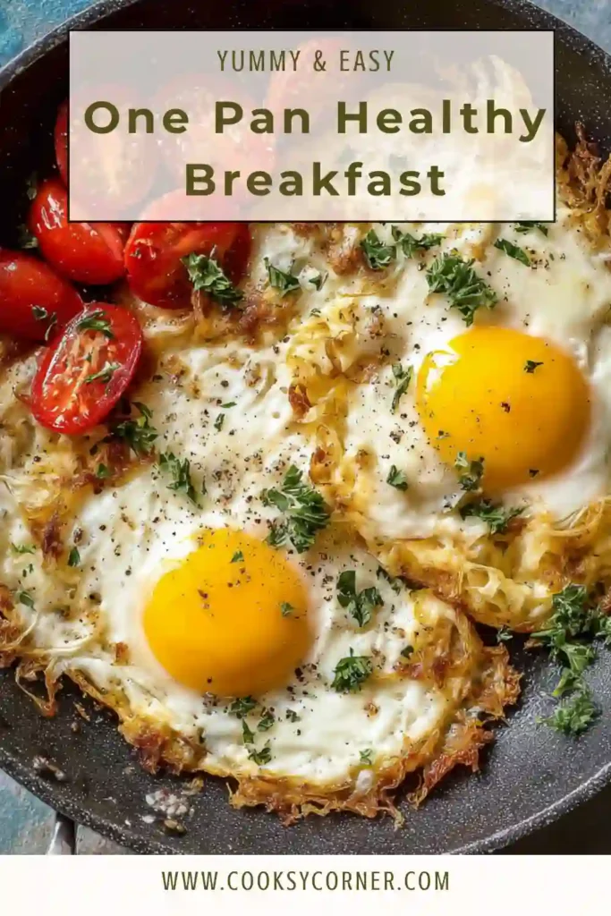 Close-up of eggs with cooked greens and fresh tomatoes. Simple healthy breakfast dish.