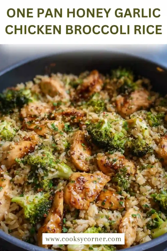 Easy one pan chicken and rice meal with sesame garnish.