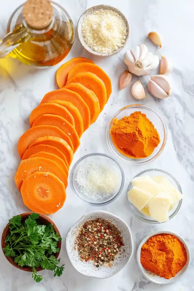 Delicious Parmesan Crusted Carrots plated and garnished, highlighting crispy texture and rich flavor.