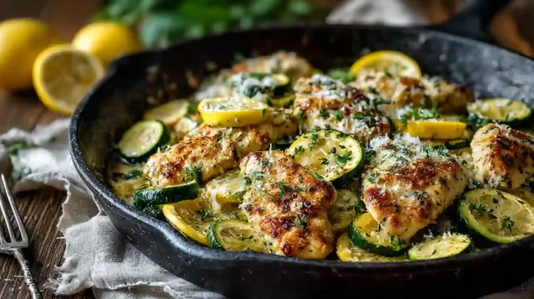 Skillet Lemon Parmesan Chicken