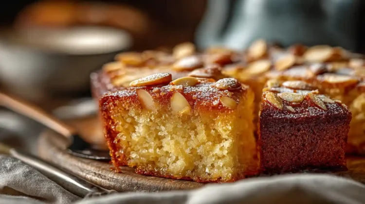 Soaked Honey Almond Cake