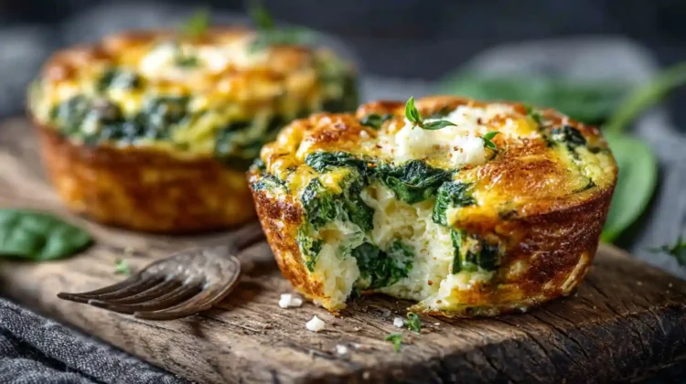 Spinach Egg Muffins with Cheese