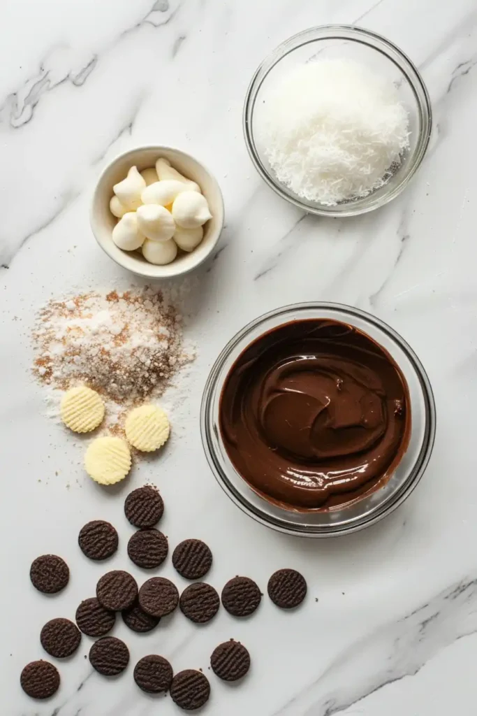 Frozen Vanilla Wafer Nutella Cups in paper liners highlighting their smooth texture and golden cookie topping.