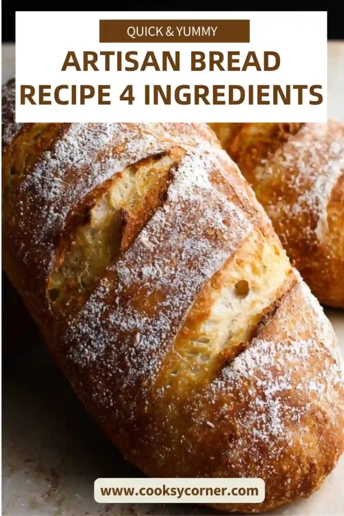 Rustic bread loaf cut open to reveal a soft and fluffy inside with a crunchy crust. Natural light enhances the texture.