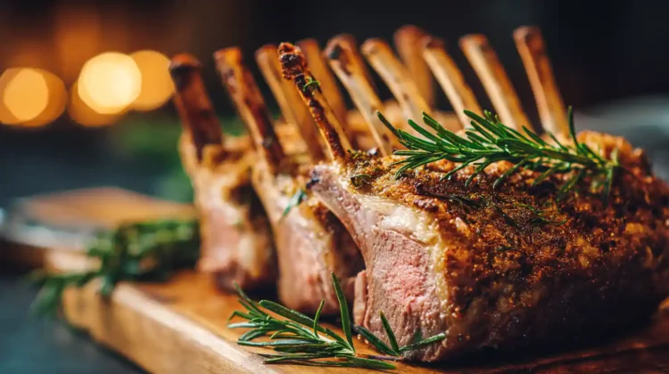 Roast Rack of Lamb with Rosemary