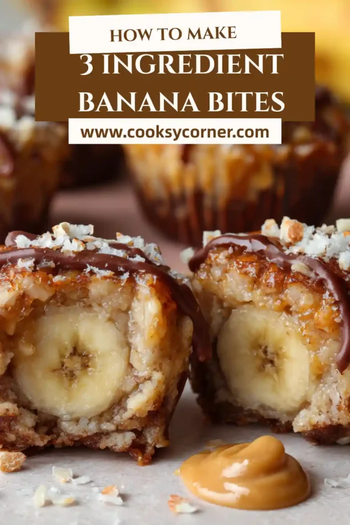 Chocolate-coated 3 Ingredient Banana Bites filled with peanut butter and frozen to perfection. A healthy and easy snack idea.
