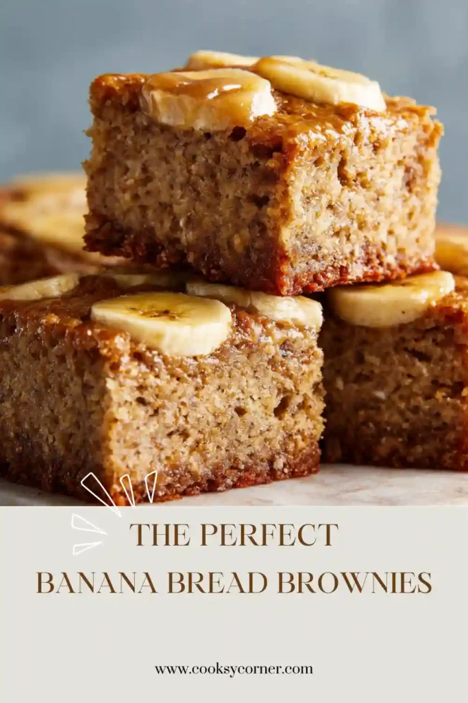 A batch of Banana Bread Brownies cooling after baking, showcasing their soft texture and nutty walnut topping. Perfect homemade banana dessert bars.