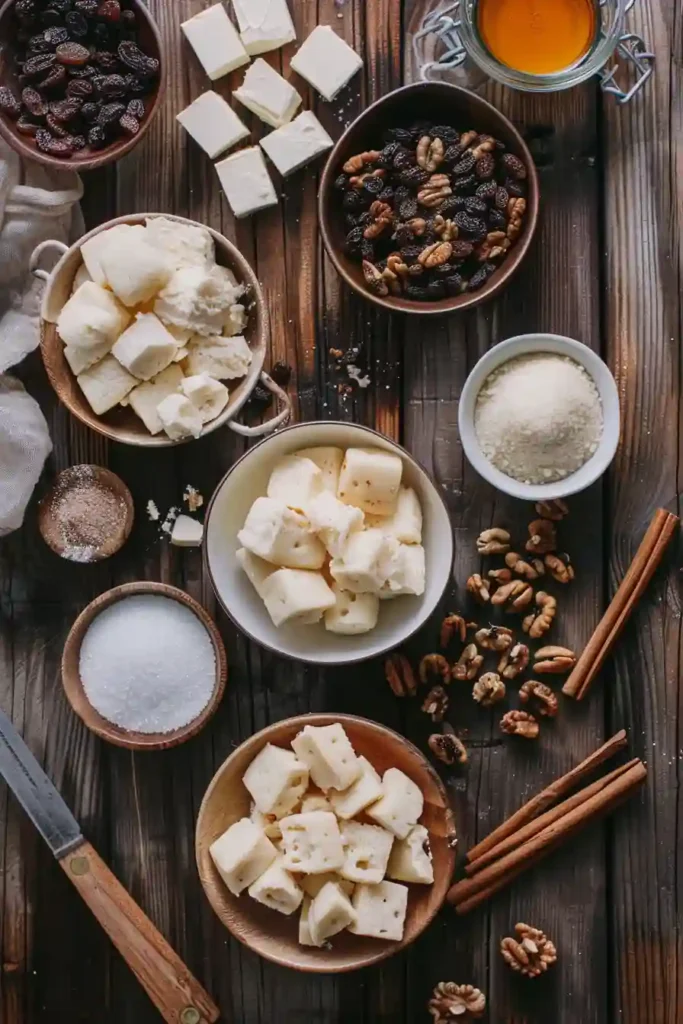 Close-up of gooey monkey bread topped with cinnamon sugar and buttery brown sugar sauce. The fluffy pull-apart bread pieces create a warm and comforting dessert presentation.