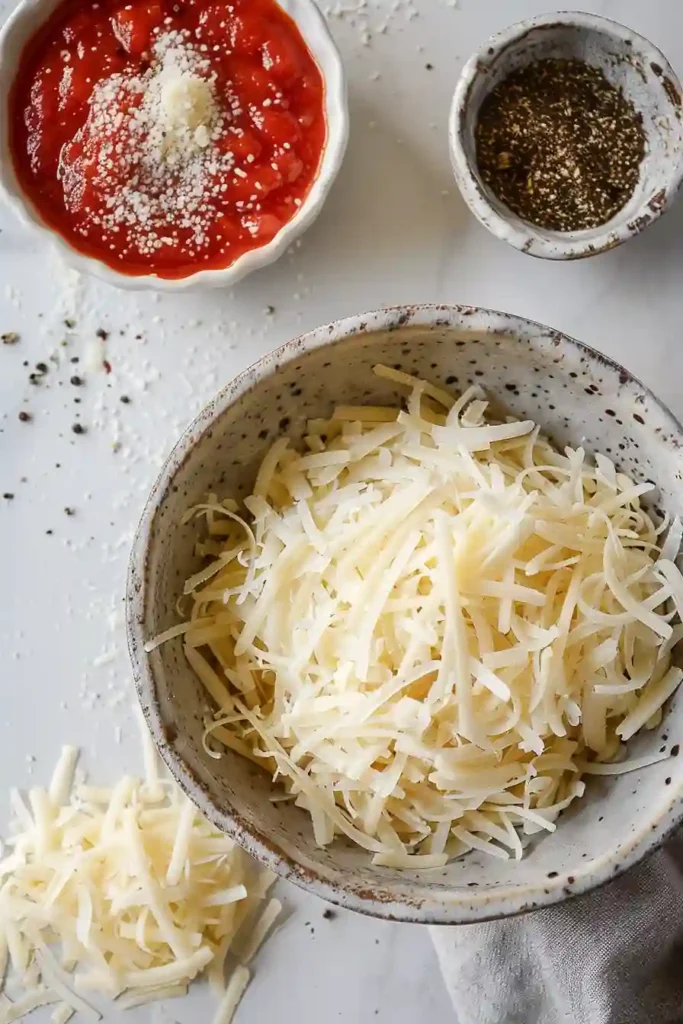 Freshly baked cheese chips cooling on tray, showing crispy edges and rich melted cheese texture.