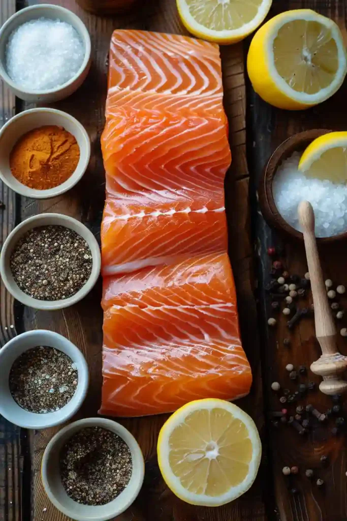 Fresh smoked salmon served warm with sliced lemons on a serving tray. Delicious salmon smoker recipe with balanced smoky flavor and tender texture.