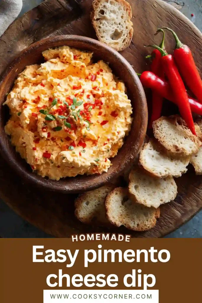Easy pimento cheese recipe prepared with shredded cheddar, cream cheese, and jalapeños for extra flavor. This homemade cheese spread is creamy, savory, and ideal for parties.
