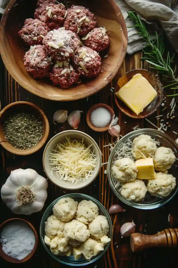 Homemade Garlic Parmesan Cheeseburger Bombs with seasoned ground beef and Parmesan cheese wrapped in flaky biscuit dough. Easy baked appetizer with crispy buttery texture.