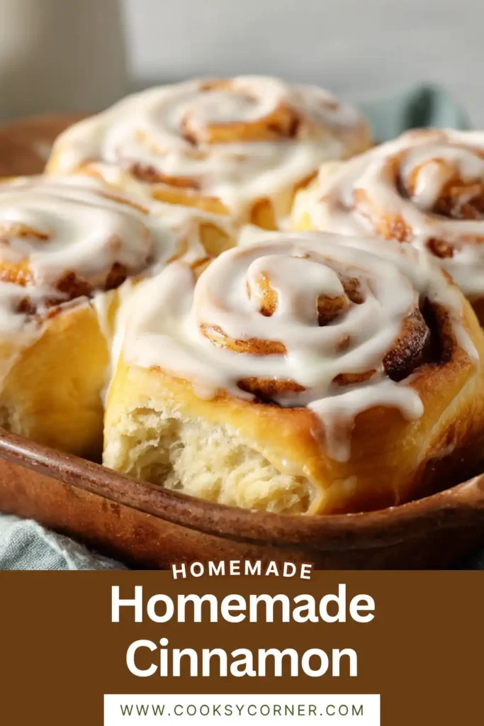 Soft and gooey cinnamon rolls with rich cream cheese icing served warm for breakfast. The homemade sweet rolls are fluffy with buttery cinnamon filling.