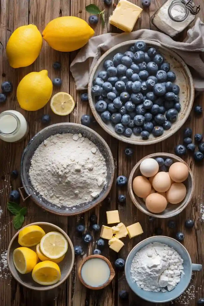Beautiful Lemon Blueberry Cake layered with juicy blueberries and tangy lemon frosting. This bakery-style cake is soft, rich, and bursting with fresh berry flavor.