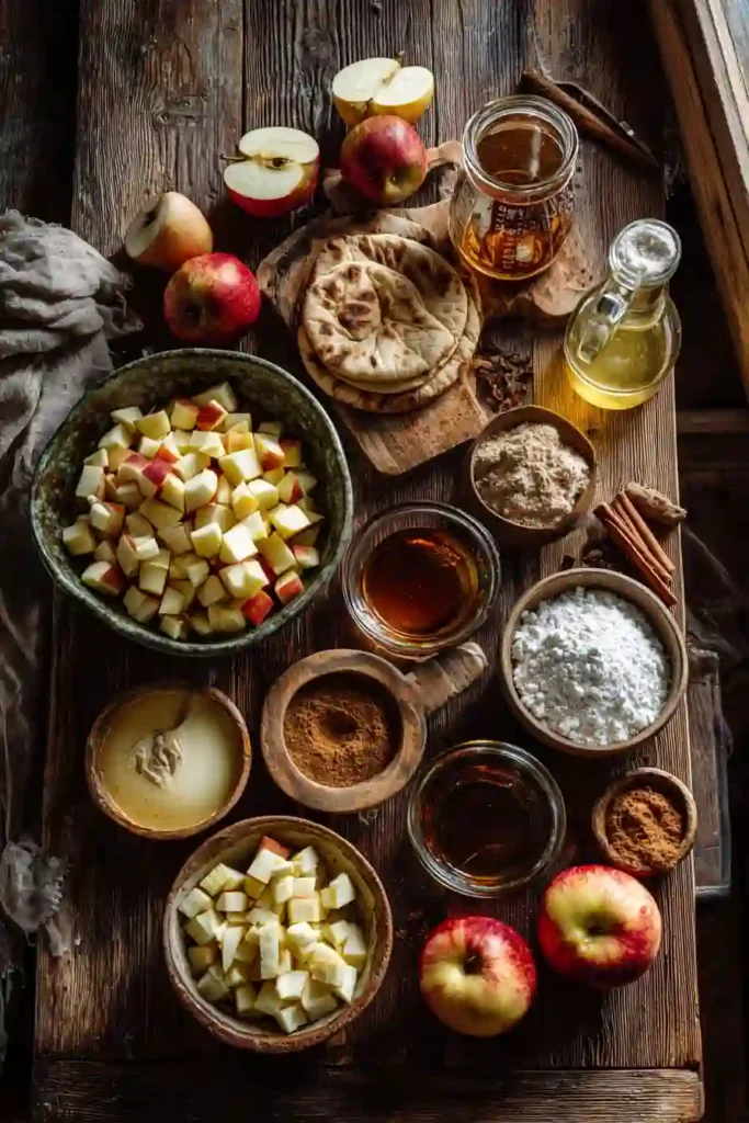 Crispy cinnamon sugar taco shells filled with warm spiced apples and topped with whipped cream. A fun twist on traditional apple pie flavors.
