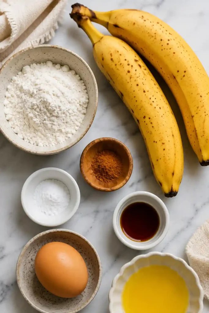 Freshly cooked Banana Pancake Bites arranged on a serving platter with maple syrup and cinnamon.