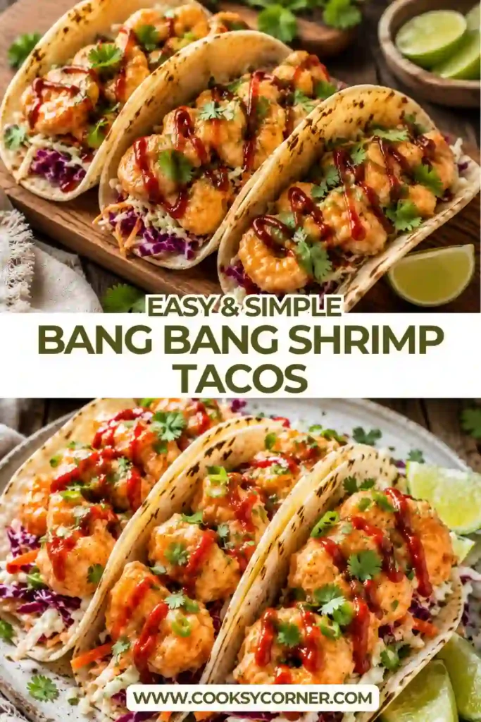 Close-up of paleo shrimp tacos topped with crispy shrimp, shredded Napa cabbage, and cilantro. These easy shrimp tacos make a flavorful gluten-free dinner.