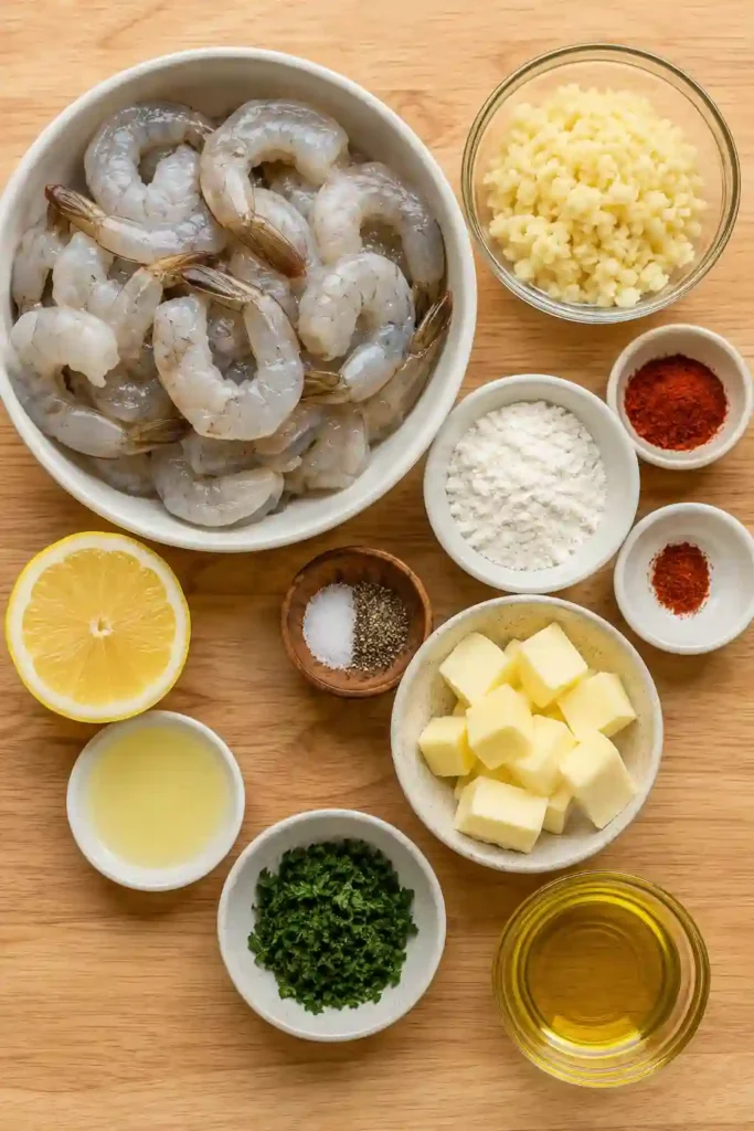 Easy Hawaiian Garlic Shrimp recipe made with large shrimp, butter, garlic, and herbs. A quick seafood dinner packed with bold flavor.