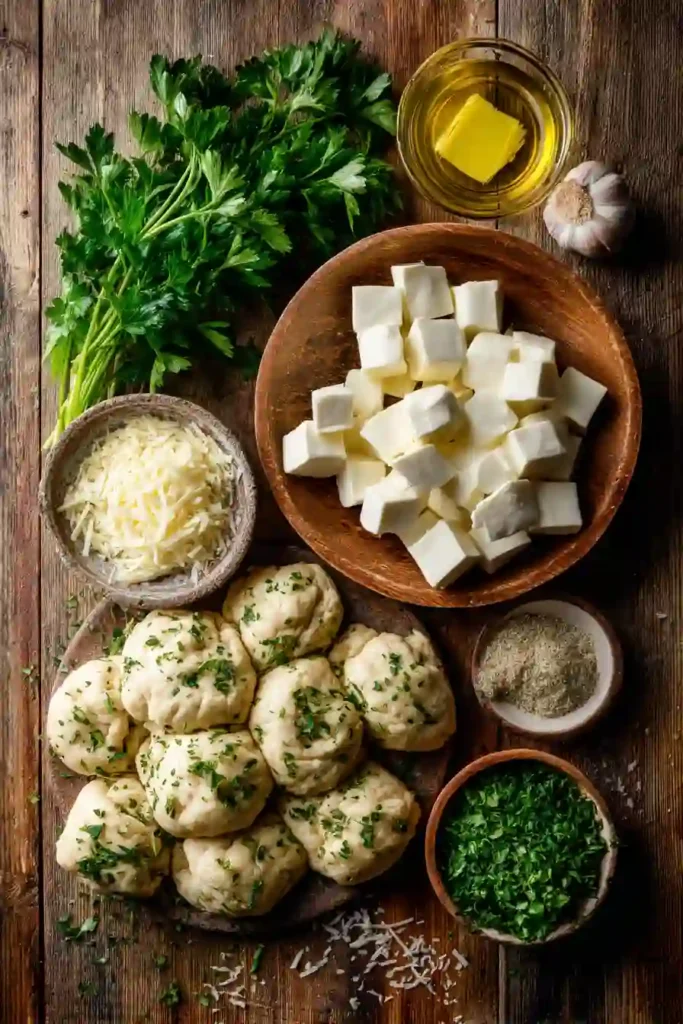 Golden brown garlic butter cheese bombs made with biscuit dough and mozzarella. A quick and easy appetizer perfect for parties and family gatherings.