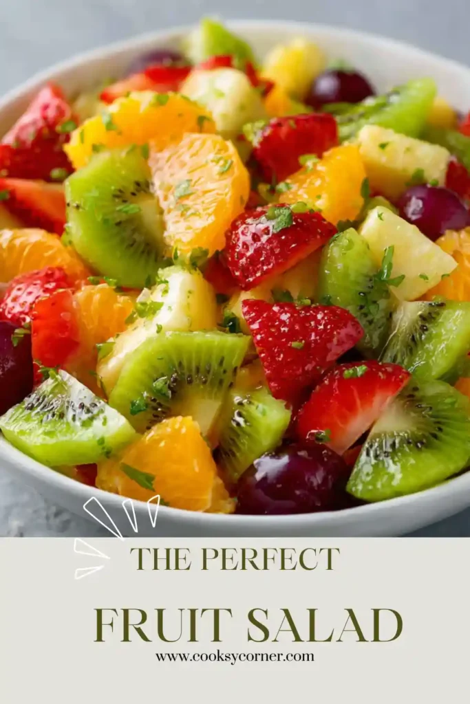 Fresh fruit salad made with strawberries, mangoes, pineapple, grapes, blueberries, and kiwi tossed in homemade honey lime dressing. A healthy summer fruit salad served chilled.